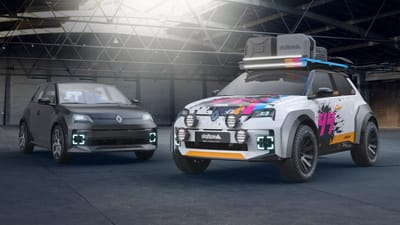 Renault 5 EV imagined as a jacked-up Safari hatch